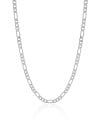 Choker Fígaro 4 mm Ródio Branco