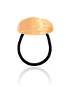 Pony Cuff Oval Orgânico Banho Dourado