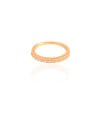 Anel Cravejado Cristal Tamanho 19 Banhado a Ouro 18K