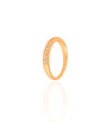 Anel Cravejado Cristal Tamanho 23 Banhado Ouro 18K