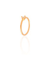 Anel Ponto de Luz Cristal Tamanho 19 Banhado a Ouro 18K