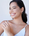 Anel Cravejado Baguete Cristal Tamanho 21 Banhado a Ouro 18K