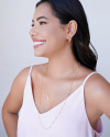Choker Gomos 3 mm Banhado a Ouro 18K