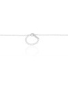 Gargantilha Conchas Estrelas Pontos de Luz Coloridos Ródio Branco - 40 cm