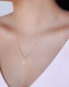 Gargantilha Veneziana Árvore da Vida Lisa Banhado a Ouro 18K - 45 cm