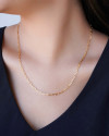 Gargantilha Elos 3 mm Banhado a Ouro 18K - 45 cm