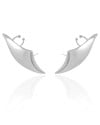 Ear Cuff Liso 4.6 cm Ródio Branco