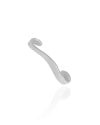 Piercing Transversal Liso 6 mm Ródio Branco