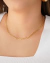 Choker Grumet 4 mm Banhado a Ouro 18K