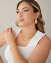 Choker Elos 5 mm Banhado a Ouro 18K