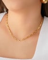 Choker Elos 5 mm Banhado a Ouro 18K