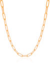 Choker Elos 5 mm Banhado a Ouro 18K