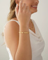 Pulseira Malha Italiana Achatada 6 mm Banhado a Ouro 18K