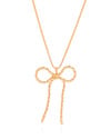 Gargantilha Veneziana Laço Cordão Baiano Banhado a Ouro 18K - 45 cm