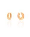 Brinco Argola Redonda Lisa 1.9 cm Banhado a Ouro 18K