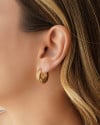 Brinco Argola Redonda Lisa 1.9 cm Banhado a Ouro 18K