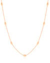 Gargantilha Longa Gomos Ovais 3 mm Banhado a Ouro 18K - 70 cm