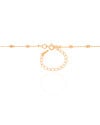 Relicário Estrela Gomos Banhado a Ouro 18K - 45 cm