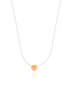 Choker Nylon Coração Liso 8 mm Banhado a Ouro 18K