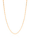 Gargantilha Canutilhos 1 mm Banhado a Ouro 18K - 45 cm