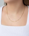 Gargantilha Canutilhos 1 mm Banhado a Ouro 18K - 45 cm