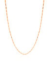 Gargantilha Canutilhos 1 mm Banhado a Ouro 18K - 45 cm