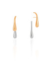 Ear Jacket Gotas Mix de Banhos 3.5 cm Banhado a Ouro 18K