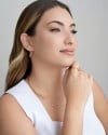 Ear Jacket Gotas Mix de Banhos 3.5 cm Banhado a Ouro 18K