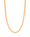 Gargantilha Grumet 4 mm Fecho Mosquetão Banhado a Ouro 18K - 40 cm