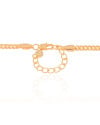 Gargantilha Grumet 4 mm Fecho Mosquetão Banhado a Ouro 18K - 40 cm