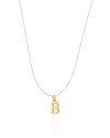 Choker Nylon Letra B Banhado a Ouro 18K