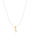 Choker Nylon Letra L Banhado a Ouro 18K