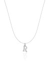 Choker Nylon Letra R Ródio Branco