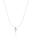 Choker Nylon Letra T Ródio Branco