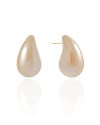 Brinco Gota Pérola 3.0 cm Banhado a Ouro 18K