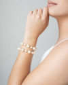 Pulseira Pérolas Banhado a Ouro 18K