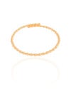 Bracelete Mola Bolinhas 3 mm Banhado a Ouro 18K