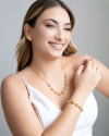 Pulseira Elos Spike Banhado a Ouro 18K
