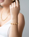Pulseira Elos Spike Banhado a Ouro 18K