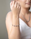 Pulseira Elos Spike Ródio Branco