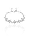 Pulseira Elos Spike Ródio Branco