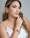 Bracelete Libélula Mix de Banhos Banhado a Ouro 18K