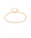 Pulseira Riviera Cristal 1.7 mm Banhado a Ouro 18K