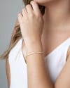 Pulseira Riviera Cristal 1.7 mm Banhado a Ouro 18K
