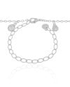 Choker Conchas Pontos de Luz Cristal Ródio Branco