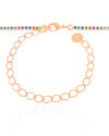 Choker Riviera Colorida 1.7 mm Banhado a Ouro 18K