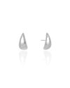 Brinco Gota Lisa 1.7 cm Ródio Branco
