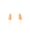 Brinco Gota Lisa ABS 1.6 cm Banhado a Ouro 18K