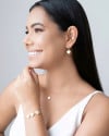 Piercing Gota Texturizada Banhado a Ouro 18K
