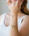 Pulseira Flexível Búzios Banhado a Ouro 18K